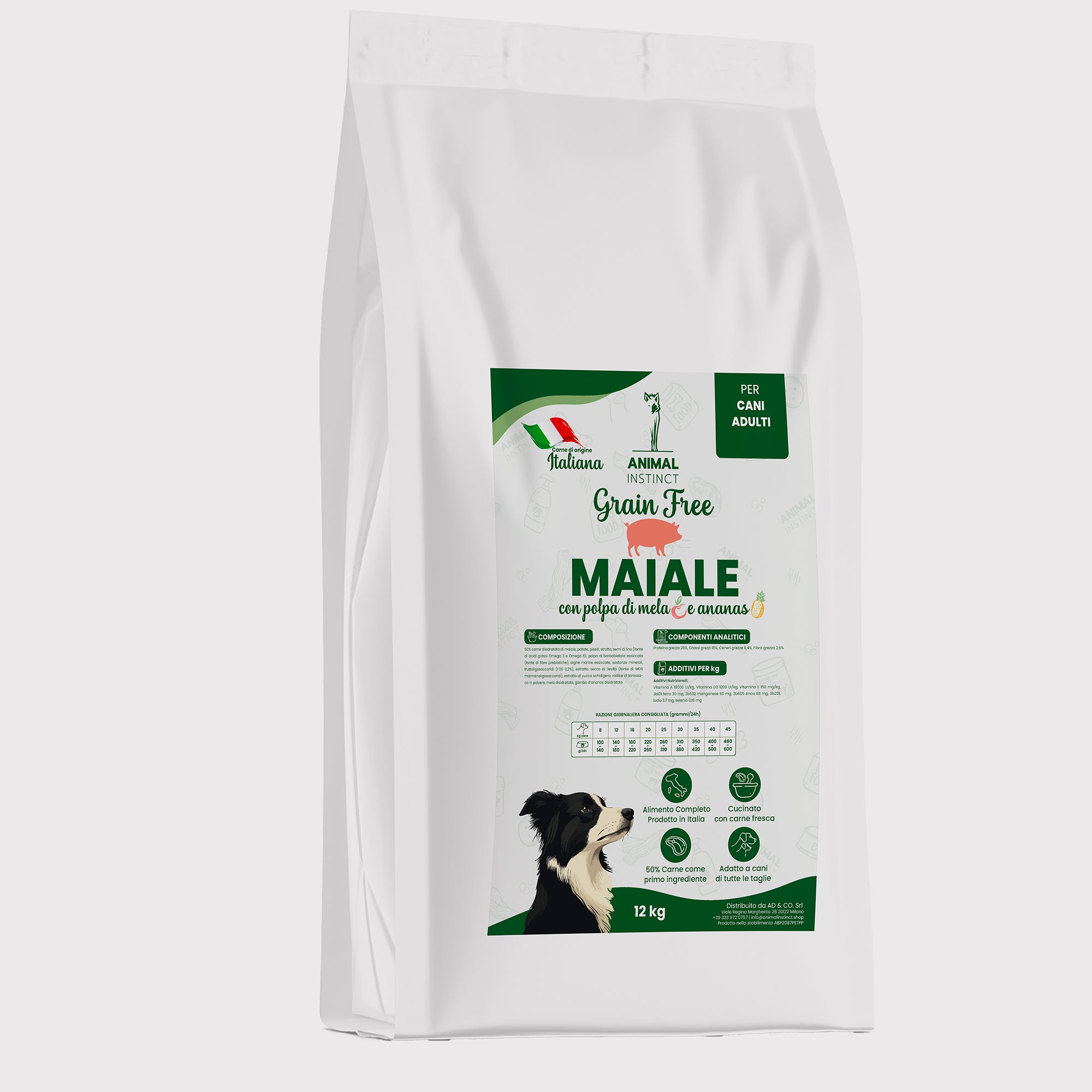 Crocchette Grain Free per Cane Adulto Maiale