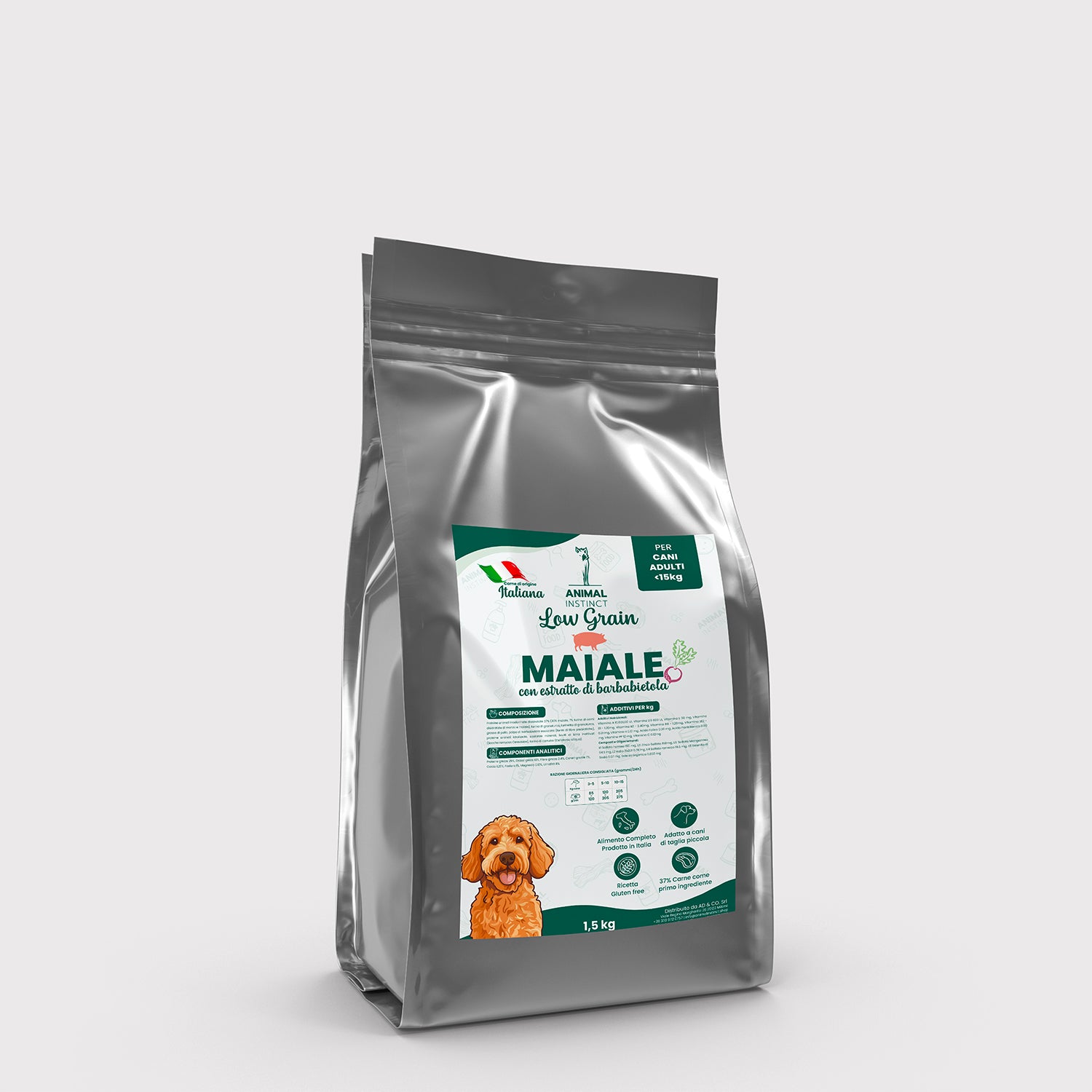 Crocchette Low Grain  Cane Adulto Maiale