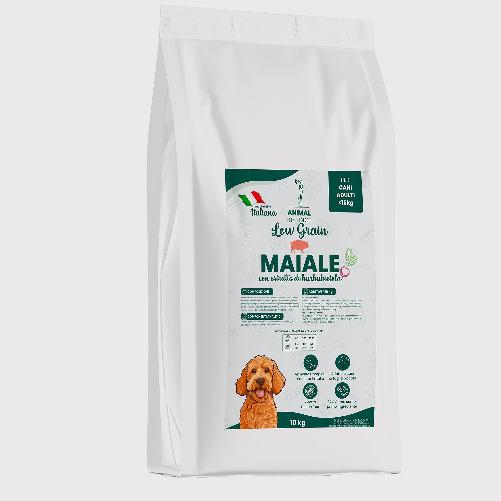 Crocchette Low Grain  Cane Adulto Maiale