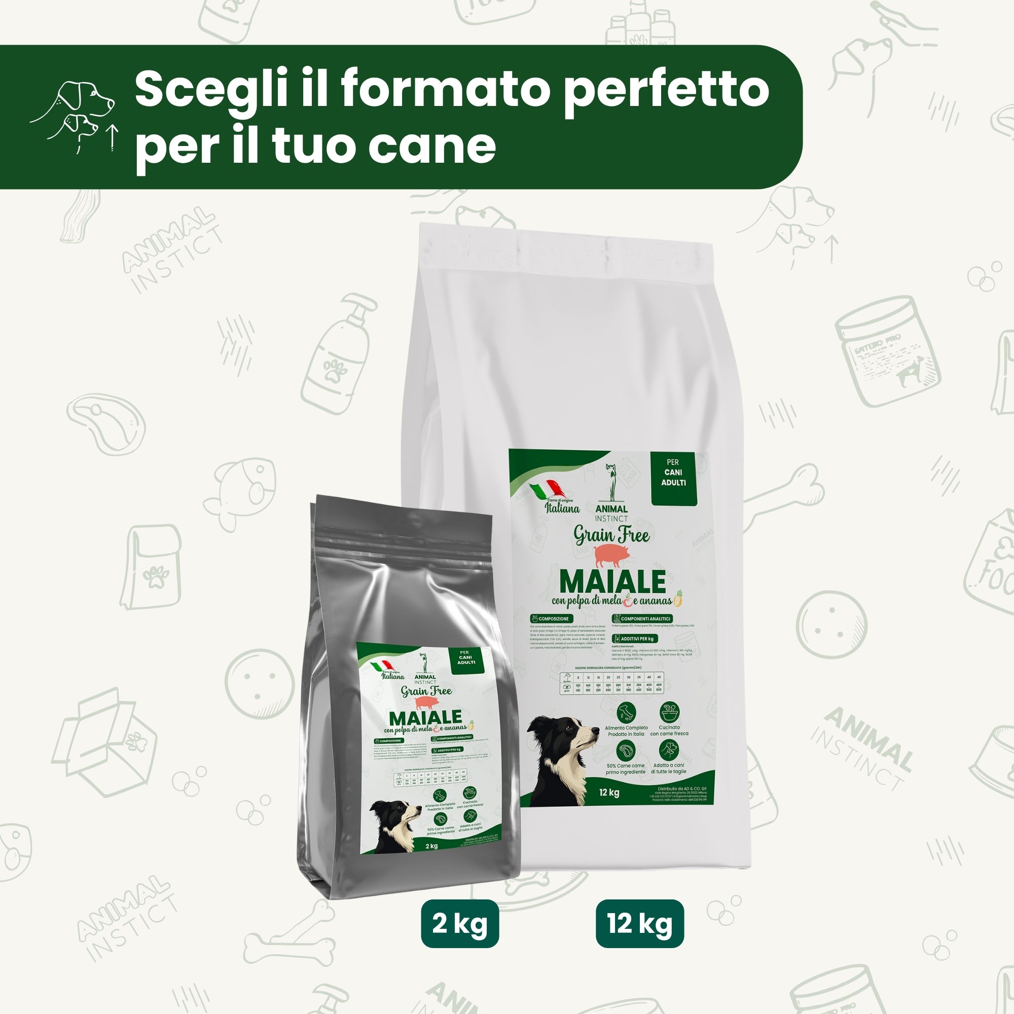 Crocchette Grain Free per Cane Adulto Maiale