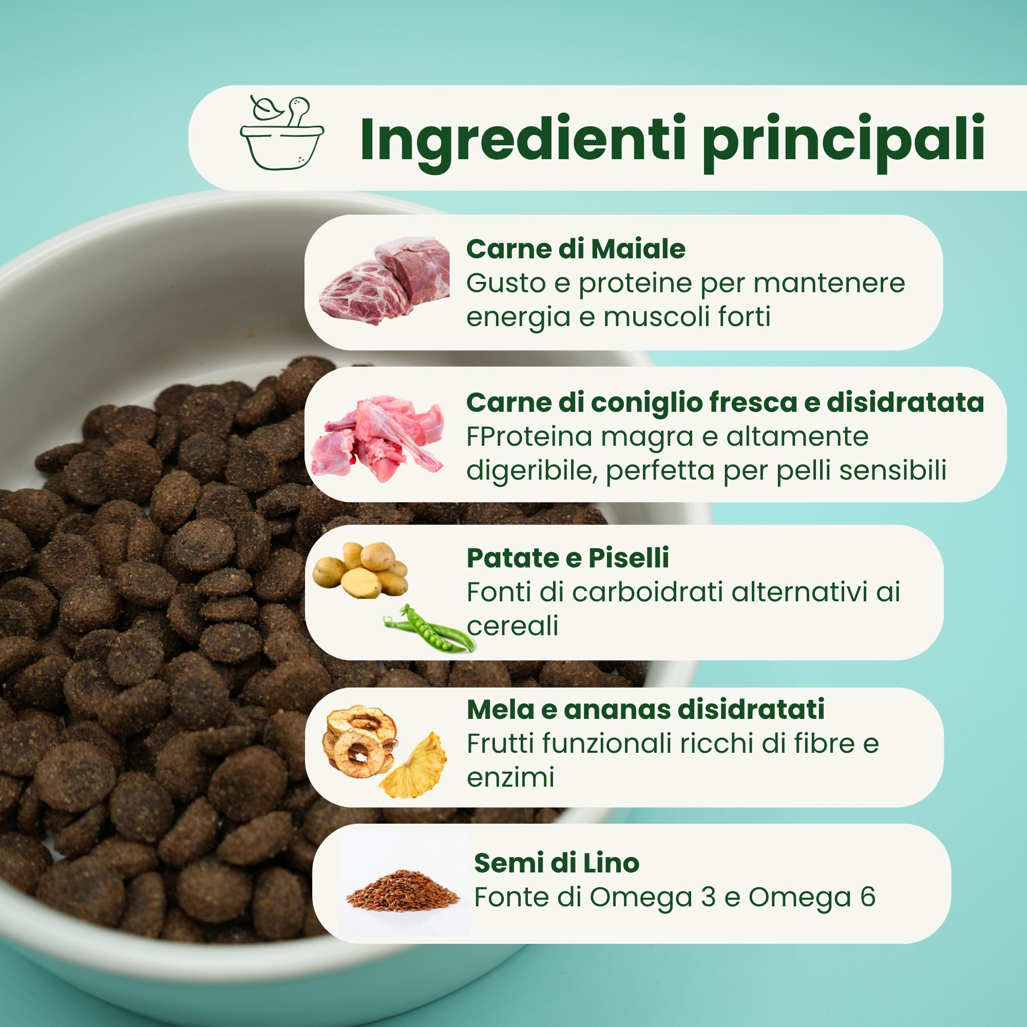 Crocchette Grain Free per Cane Adulto Maiale e Coniglio