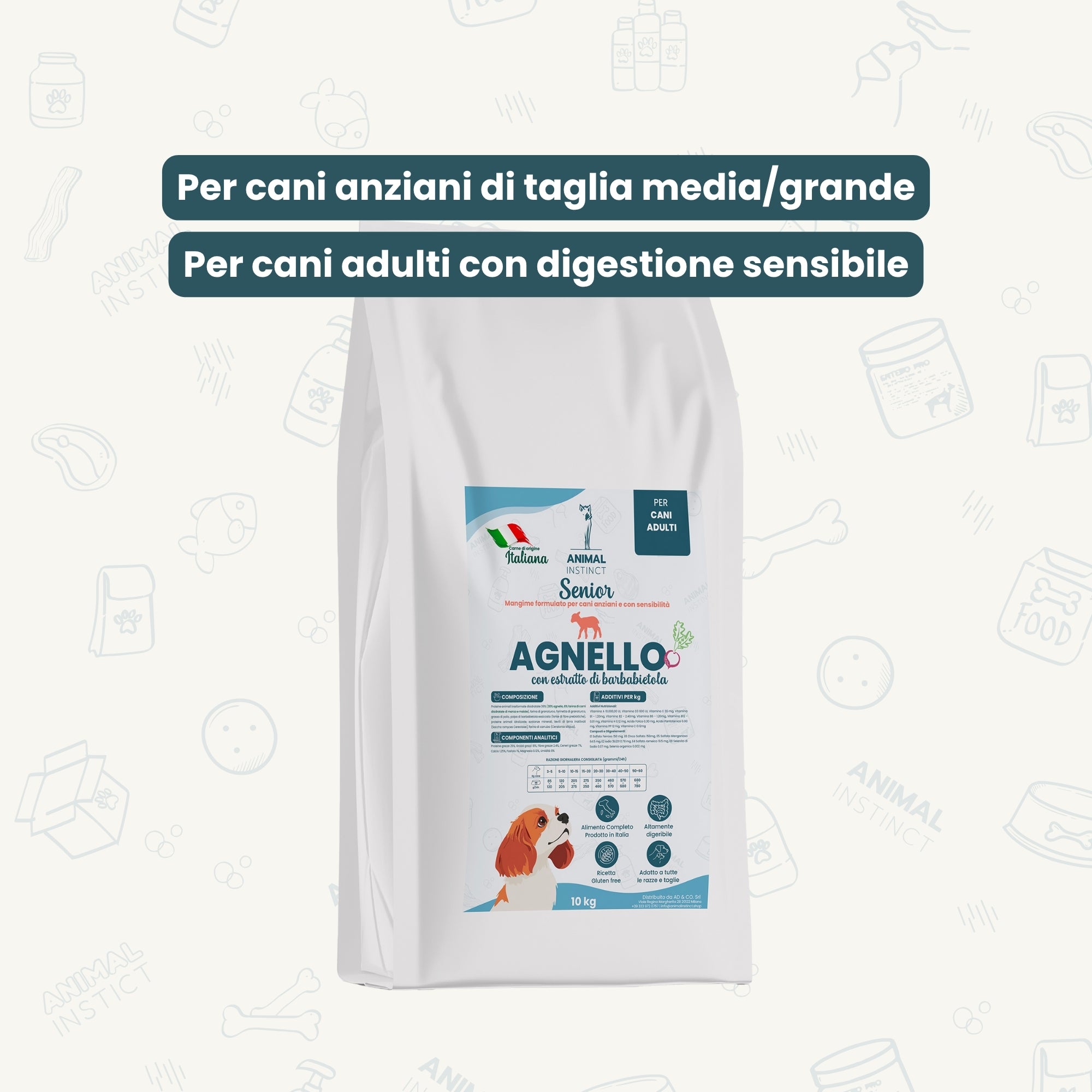 Crocchette Cane Anziano Agnello