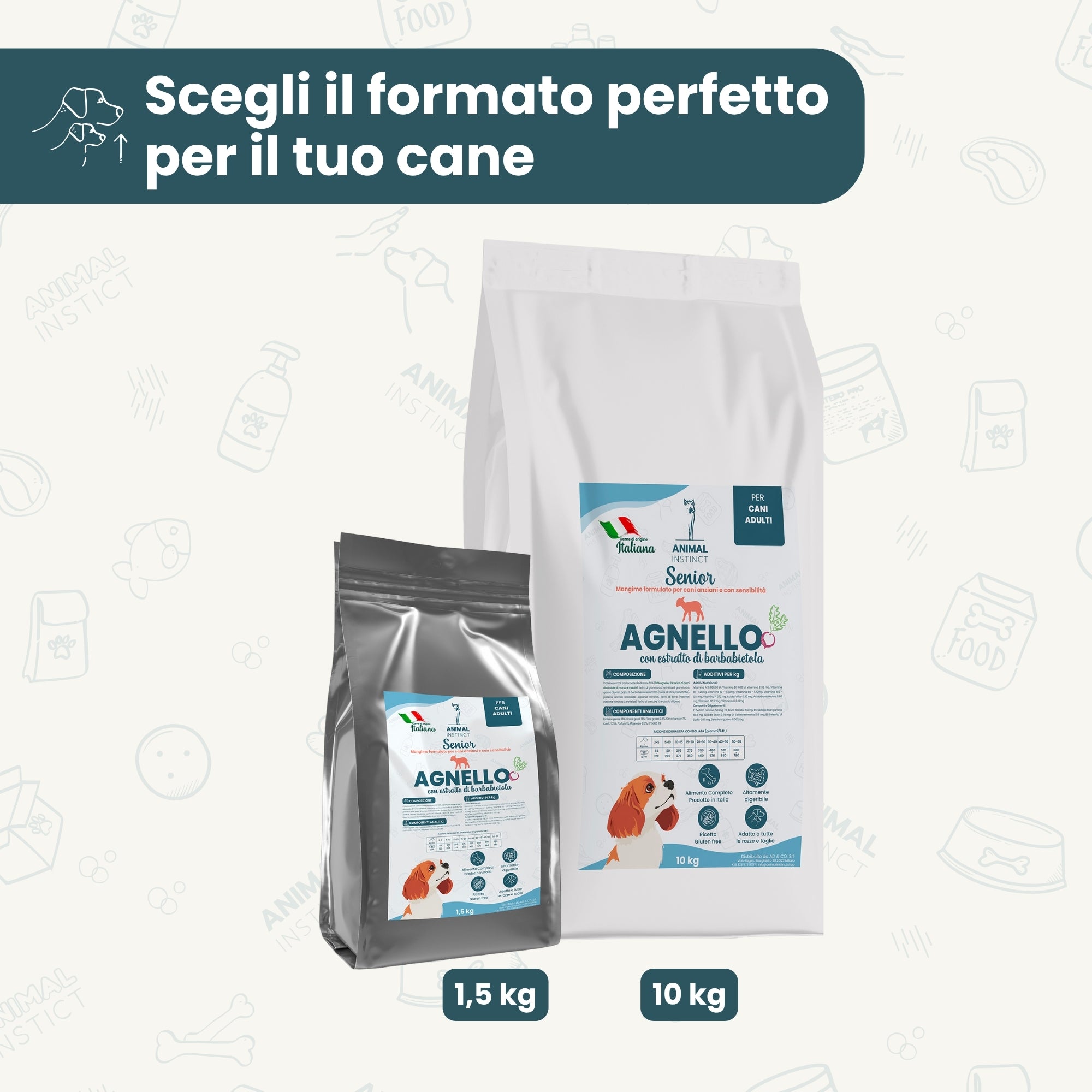 Crocchette Cane Anziano Agnello