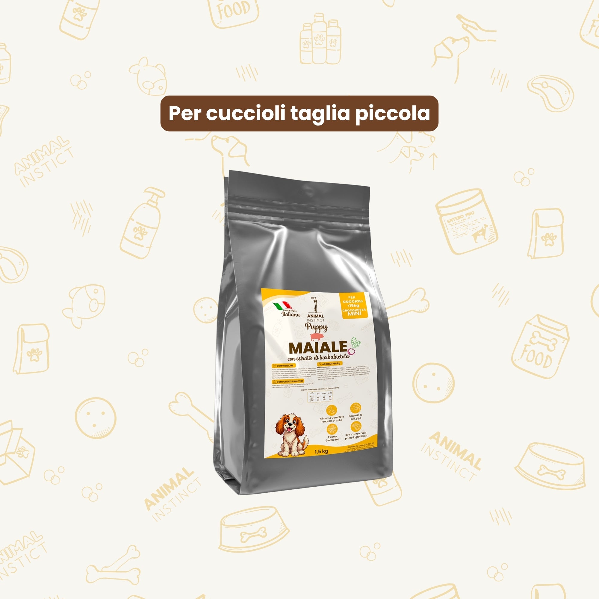 Crocchette per cuccioli Maiale