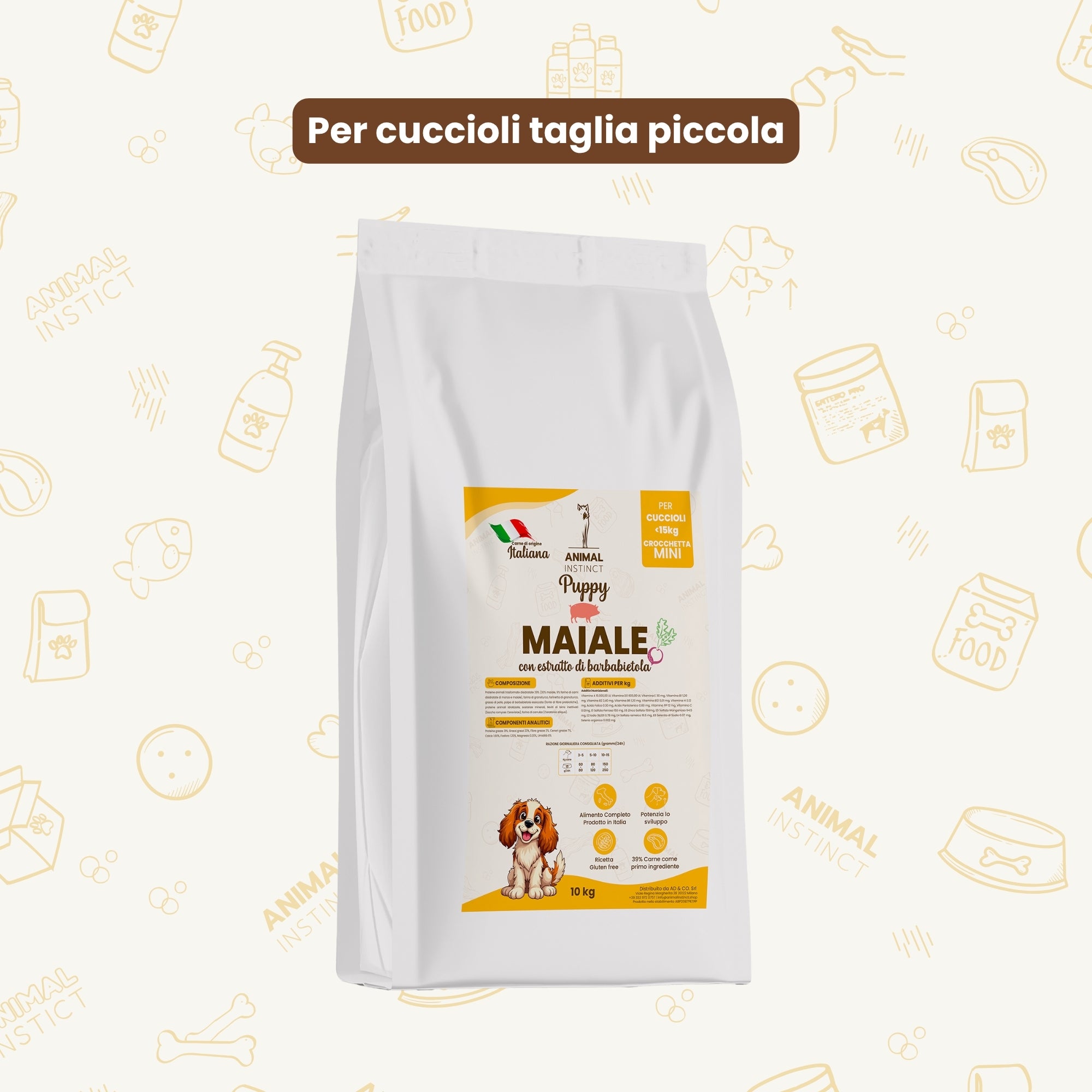 Crocchette per cuccioli Maiale