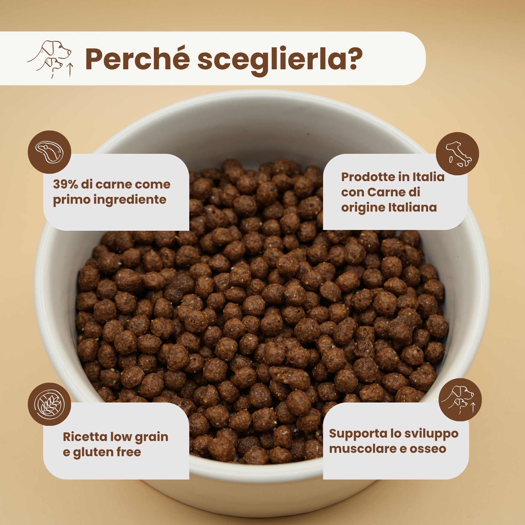 Crocchette per cuccioli Maiale