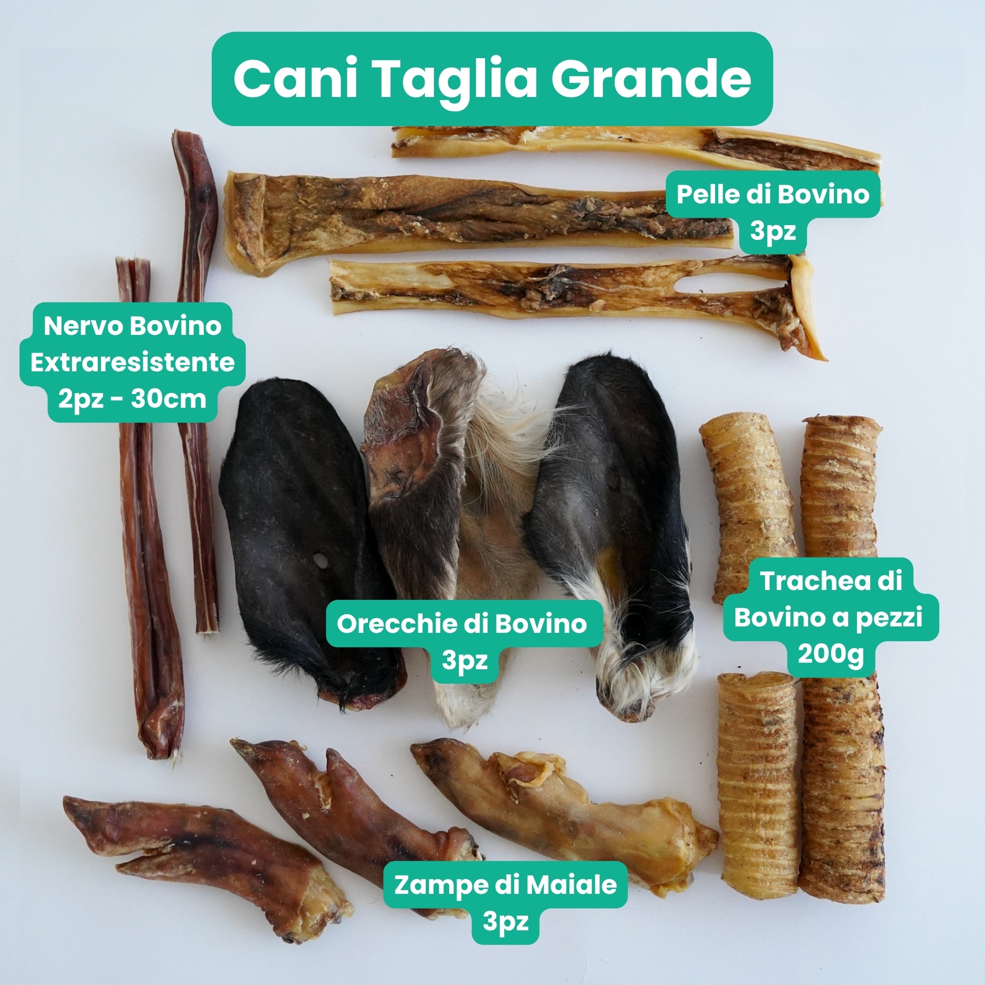 Pack Masticativi Naturali - Cani Taglia Grande (>20kg)
