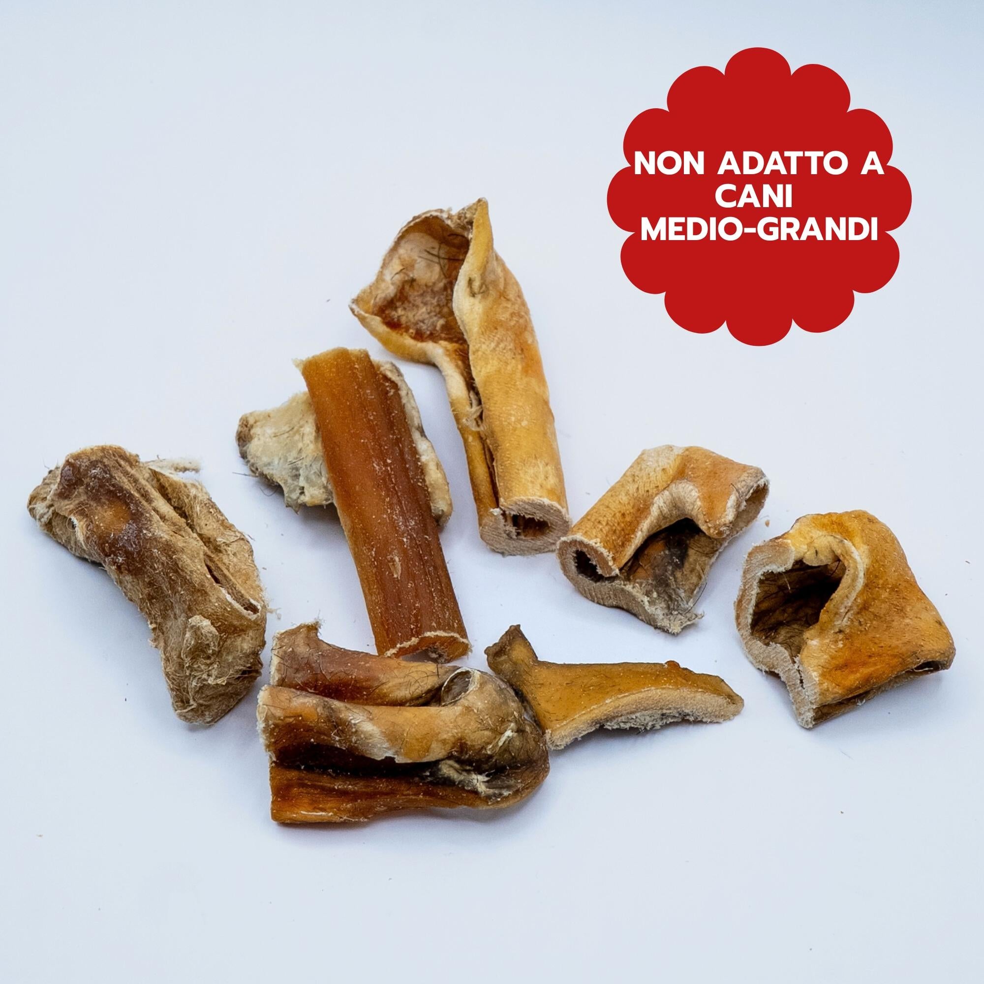 Ritagli di Pelle di Testa Bovina (100g)