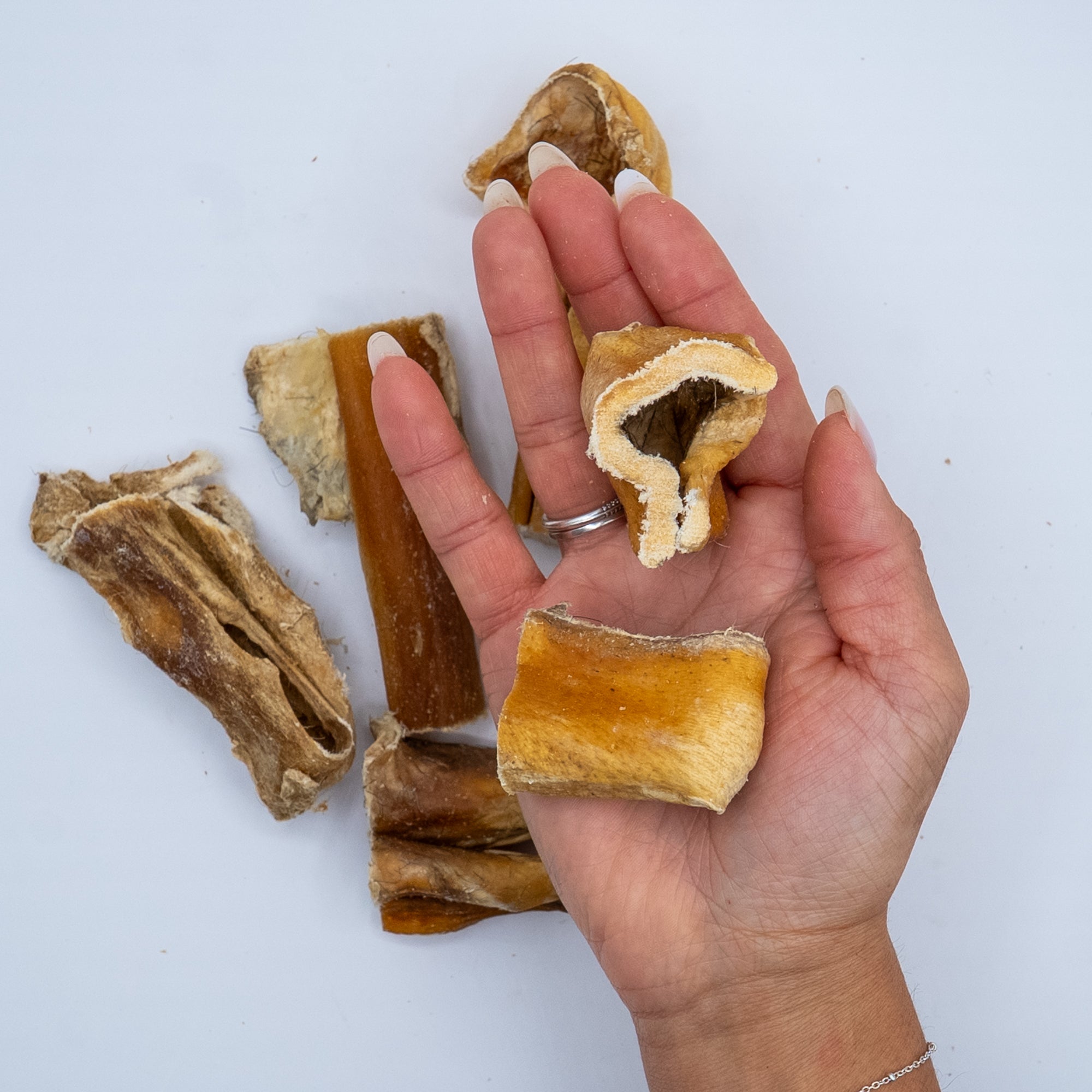 Ritagli di Pelle di Testa Bovina (100g)